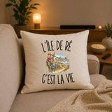 Housse de Coussin L’Île de Ré c’est la vie