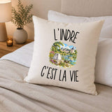 Housse de Coussin L’Indre c’est la vie