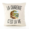 Housse de Coussin La Charente c’est la vie