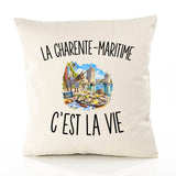 Housse de Coussin La Charente-Maritime c’est la vie