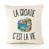 Housse de Coussin La Croatie c’est la vie