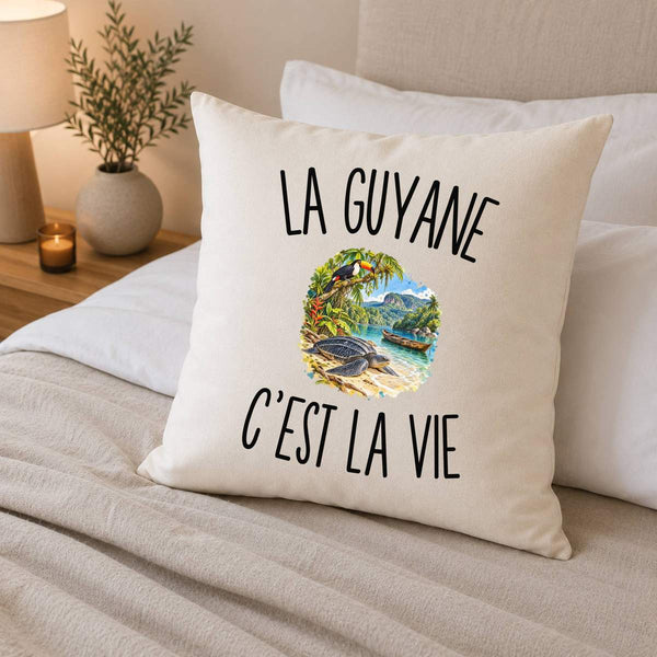 Housse de Coussin La Guyane c’est la vie