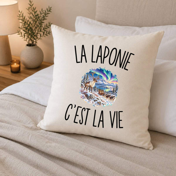 Housse de Coussin La Laponie c’est la vie