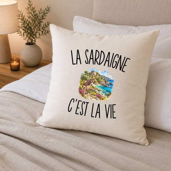 Housse de Coussin La Sardaigne c’est la vie
