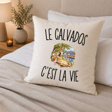 Housse de Coussin Le Calvados c’est la vie