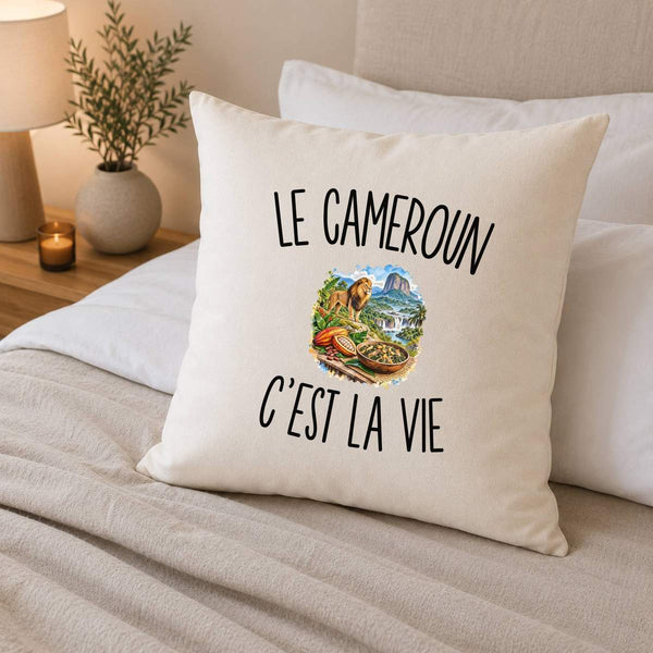 Housse de Coussin Le Cameroun c’est la vie