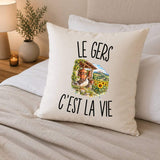Housse de Coussin Le Gers c’est la vie
