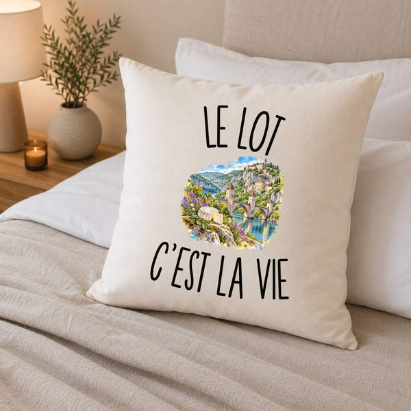 Housse de Coussin Le Lot c’est la vie