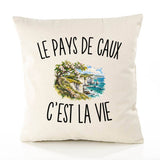 Housse de Coussin Le Pays de Caux c’est la vie