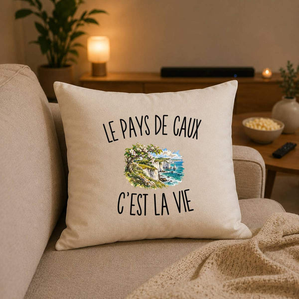 Housse de Coussin Le Pays de Caux c’est la vie