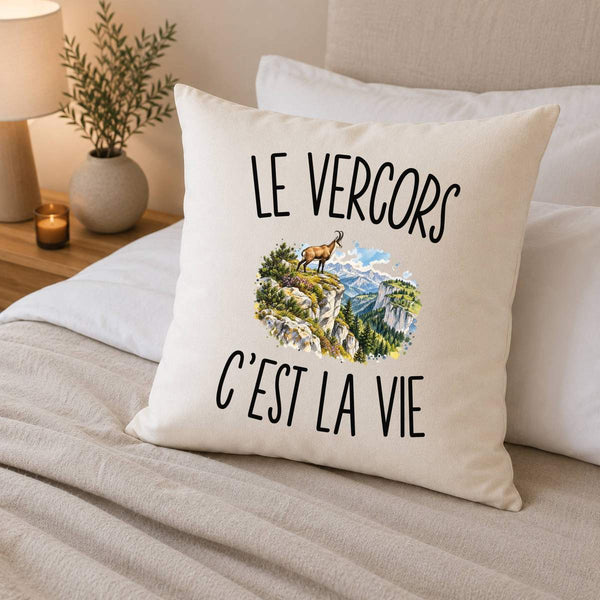 Housse de Coussin Le Vercors c’est la vie