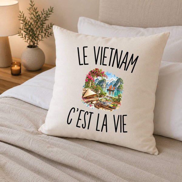Housse de Coussin Le Vietnam c’est la vie