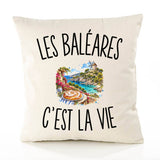 Housse de Coussin Les Baléares c’est la vie
