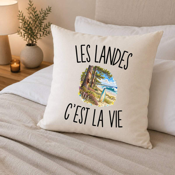 Housse de Coussin Les Landes c’est la vie