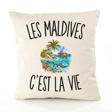 Housse de Coussin Les Maldives c’est la vie