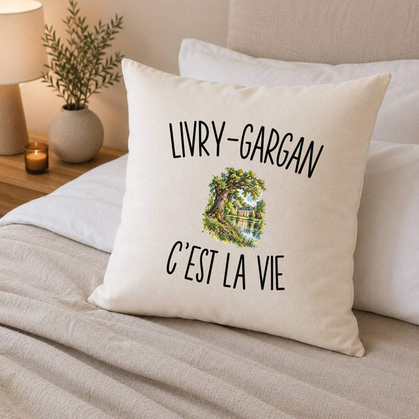 Housse de Coussin Livry-Gargan c’est la vie