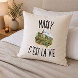 Housse de Coussin Massy c’est la vie