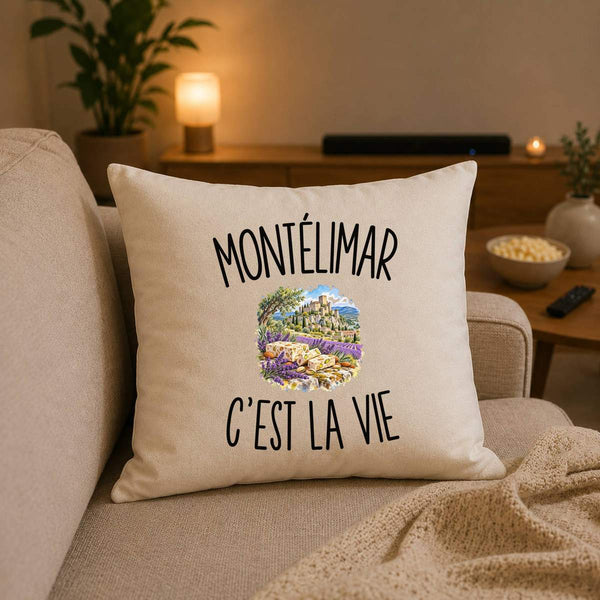 Housse de Coussin Montélimar c’est la vie