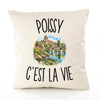 Housse de Coussin Poissy c’est la vie