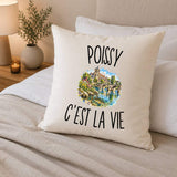 Housse de Coussin Poissy c’est la vie