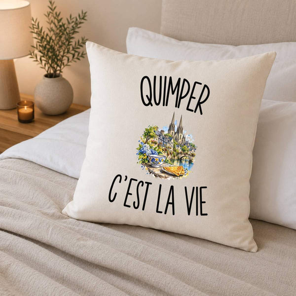 Housse de Coussin Quimper c’est la vie