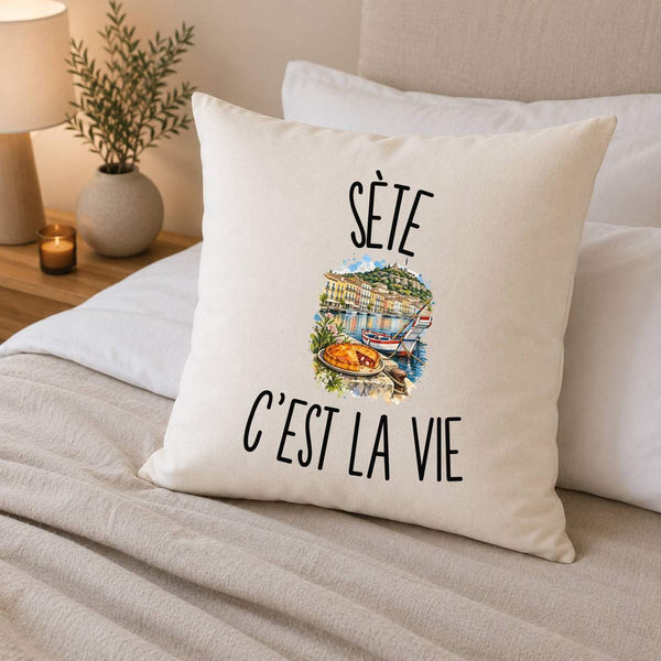 Housse de Coussin Sète c’est la vie