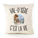 Housse de Coussin Val-d’Isère c’est la vie
