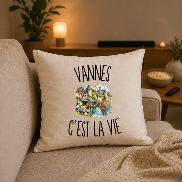 Housse de Coussin Vannes c’est la vie