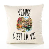 Housse de Coussin Venise c’est la vie