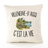 Housse de Coussin Villeneuve-d’Ascq c’est la vie