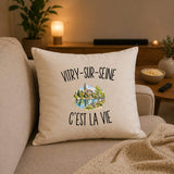 Housse de Coussin Vitry-sur-Seine c’est la vie