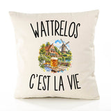 Housse de Coussin Wattrelos c’est la vie