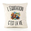 Housse de Coussin L’Équitation c’est la vie