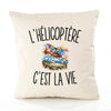 Housse de Coussin L’Hélicoptère c’est la vie