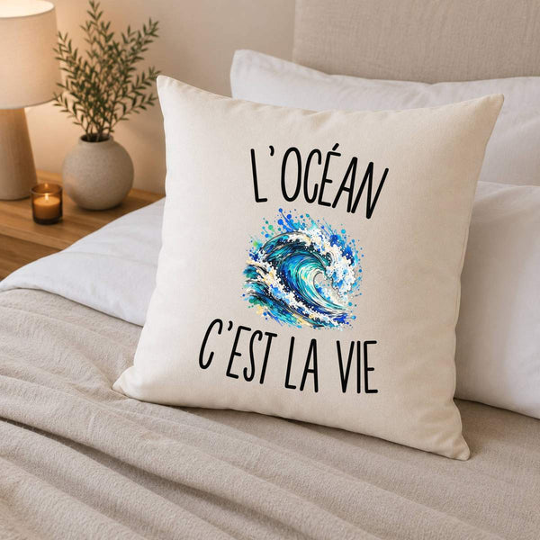 Housse de Coussin L’Océan c’est la vie