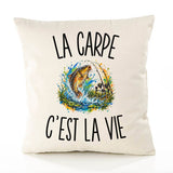 Housse de Coussin La Carpe c’est la vie