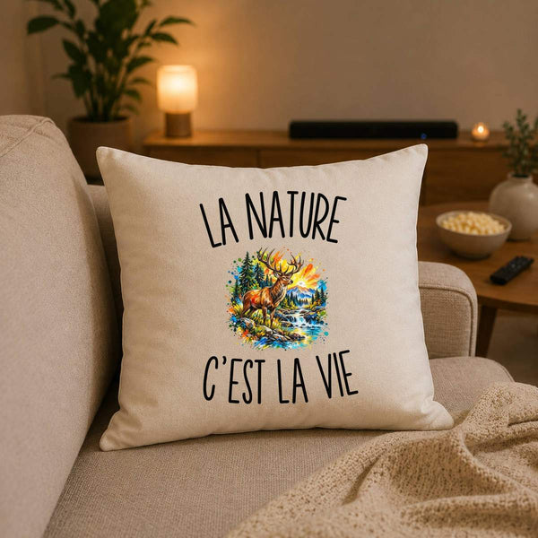 Housse de Coussin La Nature c’est la vie