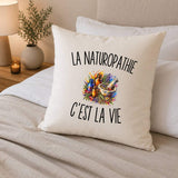 Housse de Coussin La Naturopathie c’est la vie