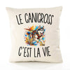 Housse de Coussin Le Canicross c’est la vie