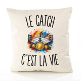 Housse de Coussin Le Catch c’est la vie