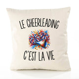Housse de Coussin Le Cheerleading c’est la vie