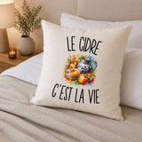 Housse de Coussin Le Cidre c’est la vie