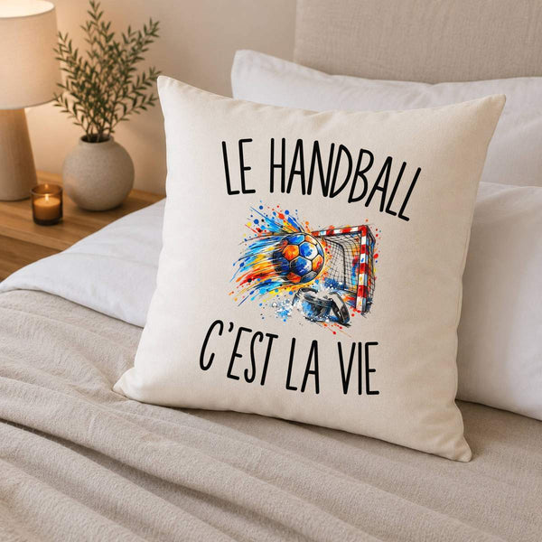 Housse de Coussin Le Handball c’est la vie