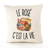 Housse de Coussin Le Rosé c’est la vie