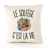 Housse de Coussin Le Solfège c’est la vie
