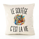Housse de Coussin Le Solfège c’est la vie