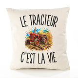 Housse de Coussin Le Tracteur c’est la vie