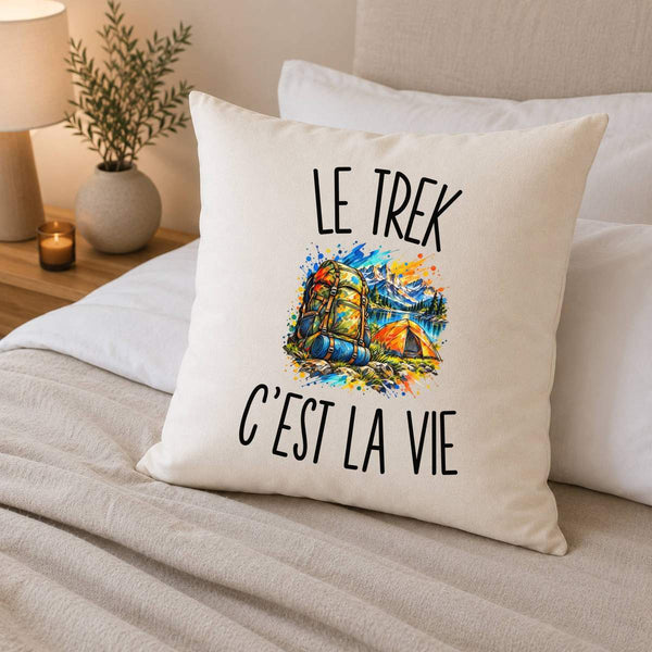 Housse de Coussin Le Trek c’est la vie
