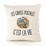 Housse de Coussin Les Cartes Postales c’est la vie