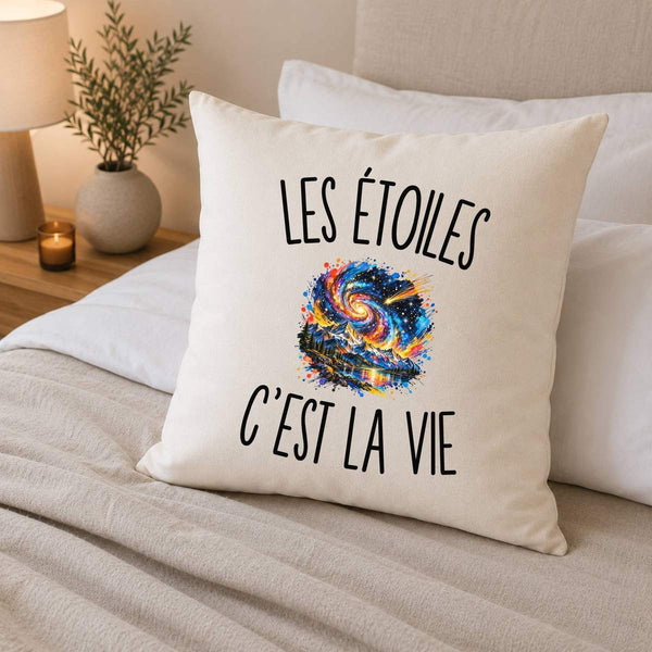 Housse de Coussin Les Étoiles c’est la vie